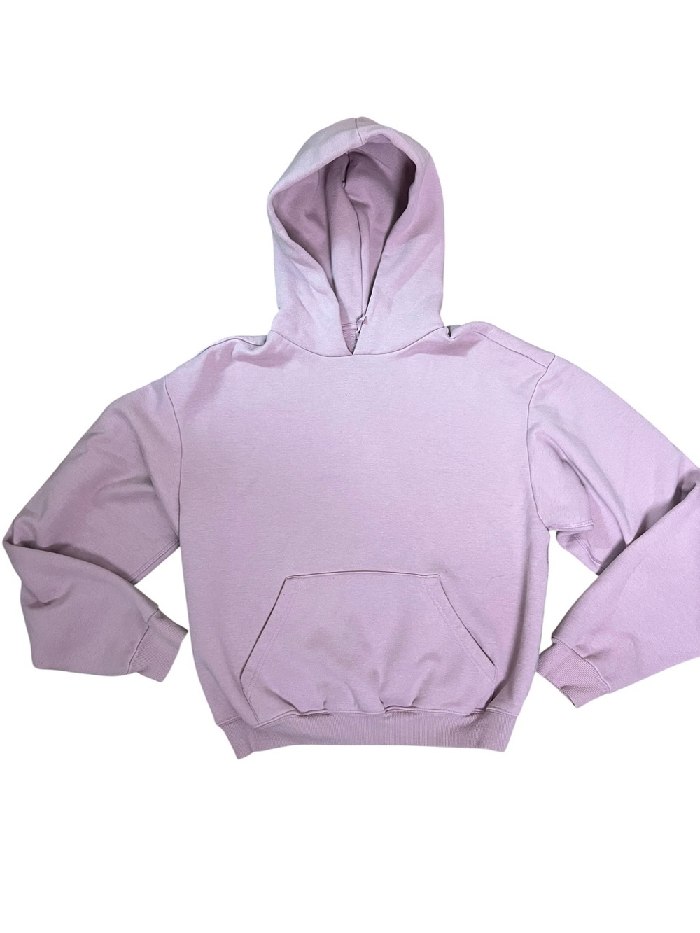 SKIMS Classic Hoodie Pink Lavender Fleece Pullover Sweatshirt Small Athleisure